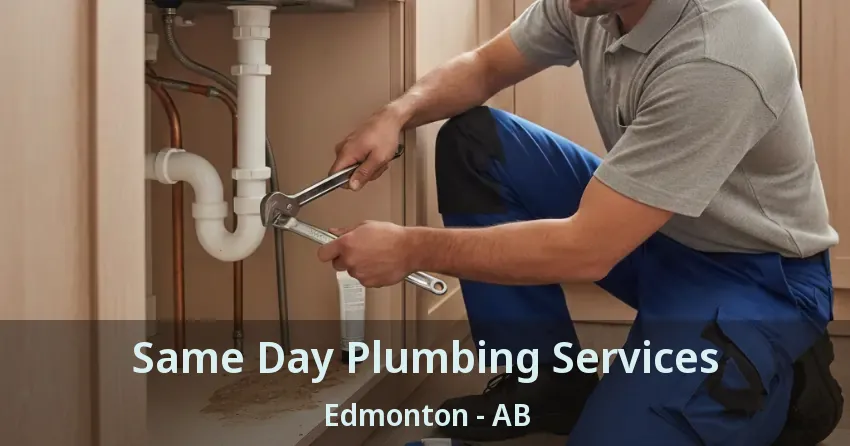 Same Day Plumbing Services Edmonton - AB