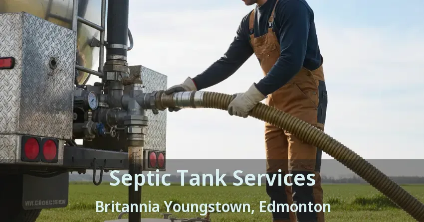 Septic Tank Services Britannia Youngstown, Edmonton - AB