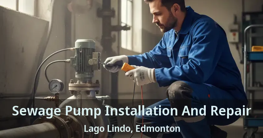 Sewage Pump Installation And Repair Lago Lindo, Edmonton - AB