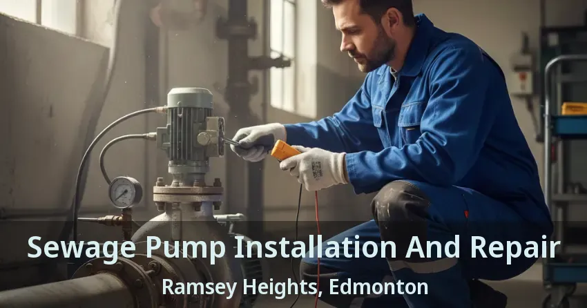 Sewage Pump Installation And Repair Ramsey Heights, Edmonton - AB