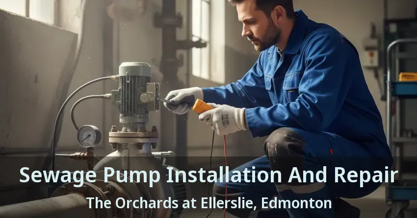 Sewage Pump Installation And Repair The Orchards at Ellerslie, Edmonton - AB