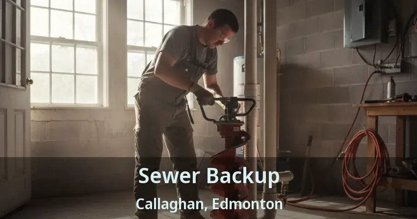 Sewer Backup Callaghan, Edmonton - AB