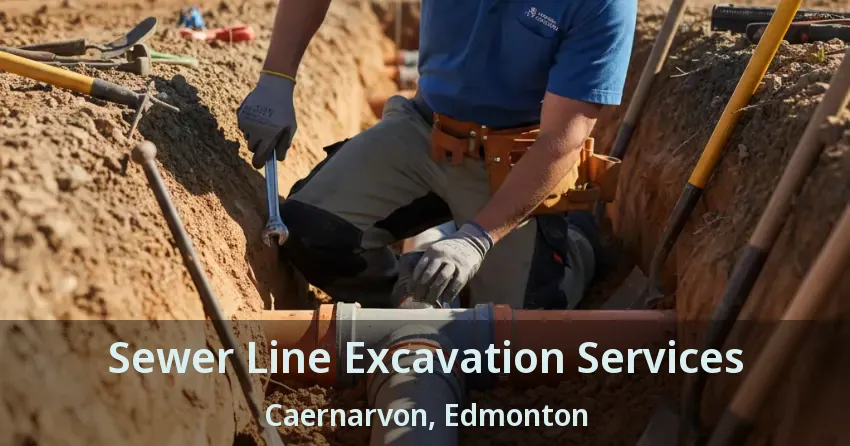 Sewer Line Excavation Services Caernarvon, Edmonton - AB