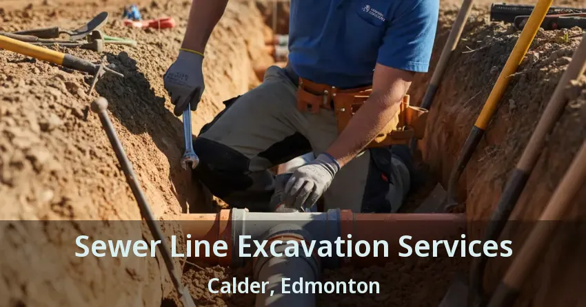 Sewer Line Excavation Services Calder, Edmonton - AB