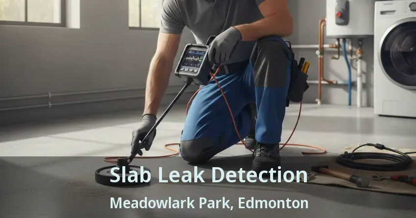Slab Leak Detection Meadowlark Park, Edmonton - AB