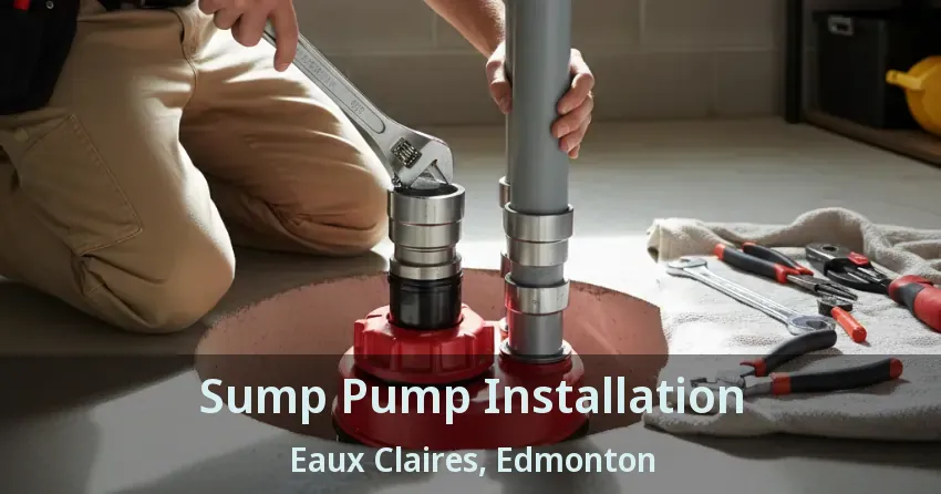 Sump Pump Installation Eaux Claires, Edmonton - AB