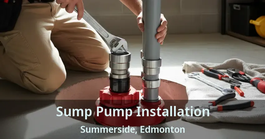 Sump Pump Installation Summerside, Edmonton - AB