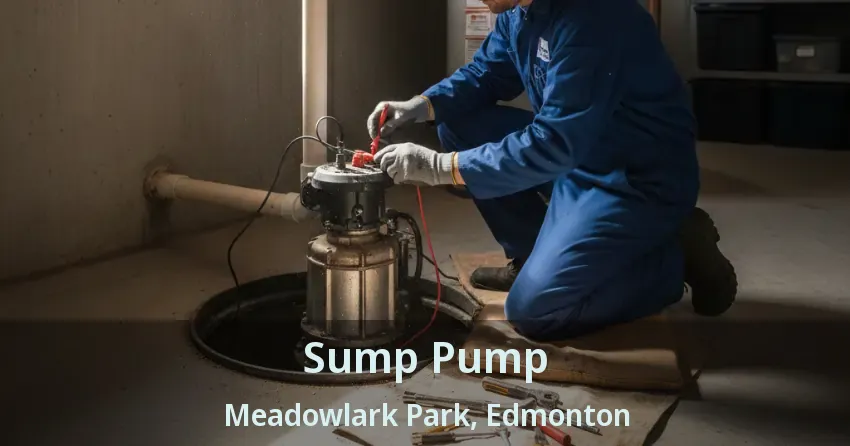Sump Pump Meadowlark Park, Edmonton - AB