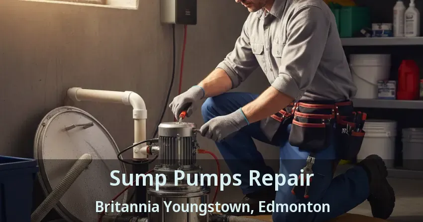 Sump Pumps Repair Britannia Youngstown, Edmonton - AB