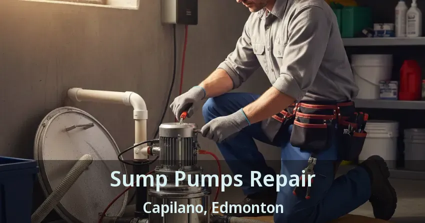 Sump Pumps Repair Capilano, Edmonton - AB