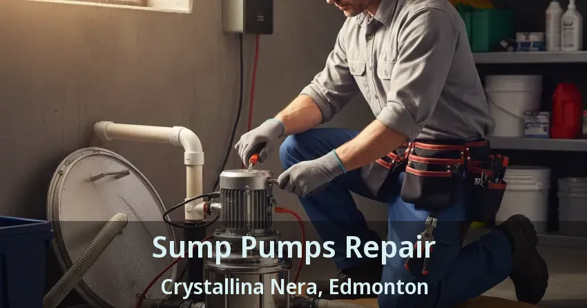 Sump Pumps Repair Crystallina Nera, Edmonton - AB