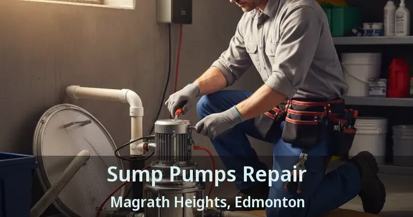 Sump Pumps Repair Magrath Heights, Edmonton - AB