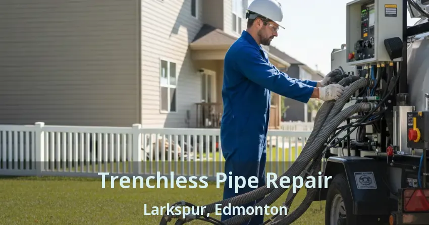 Trenchless Pipe Repair Larkspur, Edmonton - AB