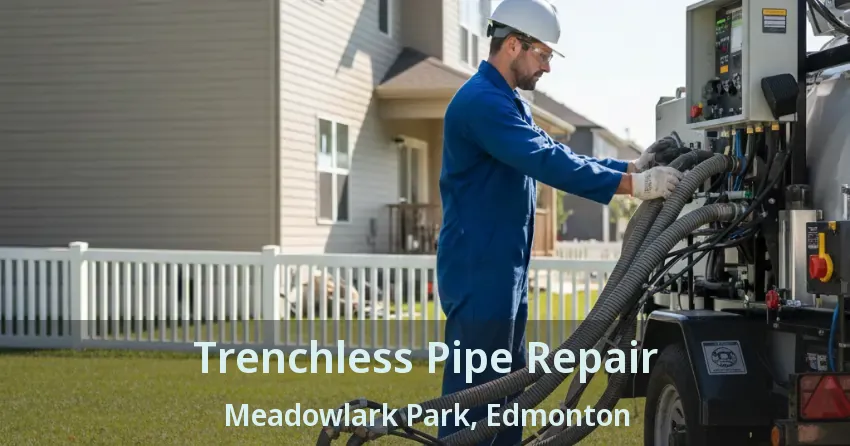 Trenchless Pipe Repair Meadowlark Park, Edmonton - AB