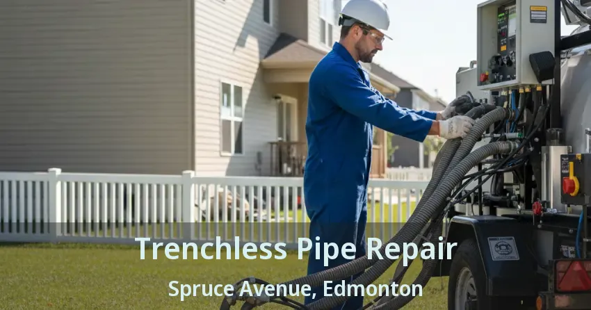 Trenchless Pipe Repair Spruce Avenue, Edmonton - AB