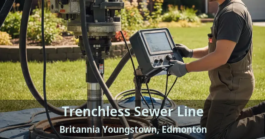 Trenchless Sewer Line Britannia Youngstown, Edmonton - AB