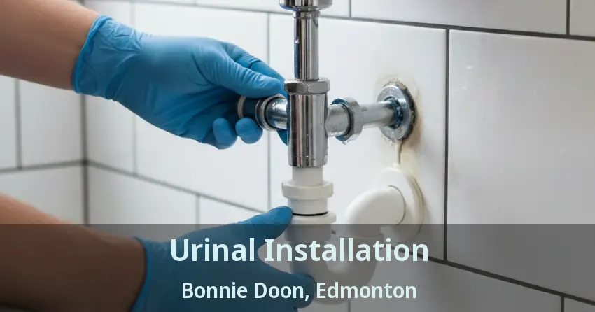 Urinal Installation Bonnie Doon, Edmonton - AB