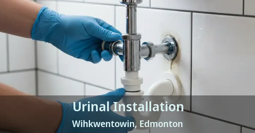 Urinal Installation Wihkwentowin, Edmonton - AB