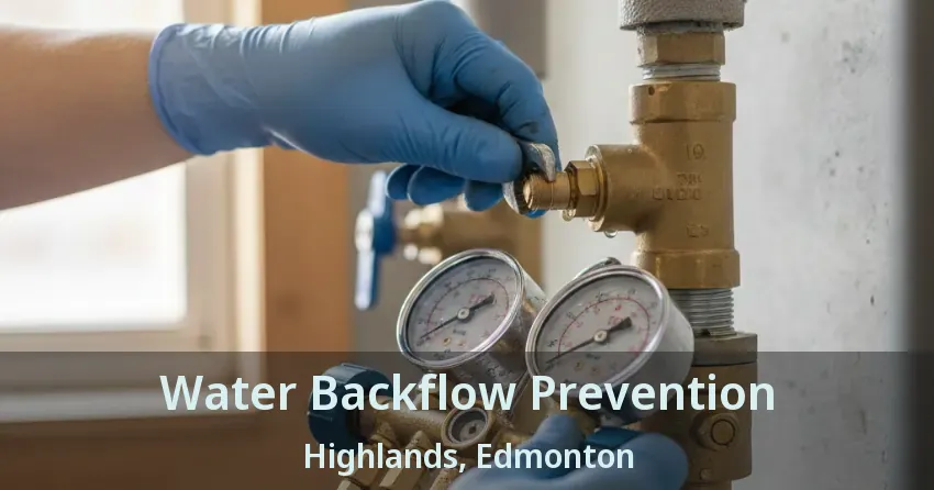 Water Backflow Prevention Highlands, Edmonton - AB