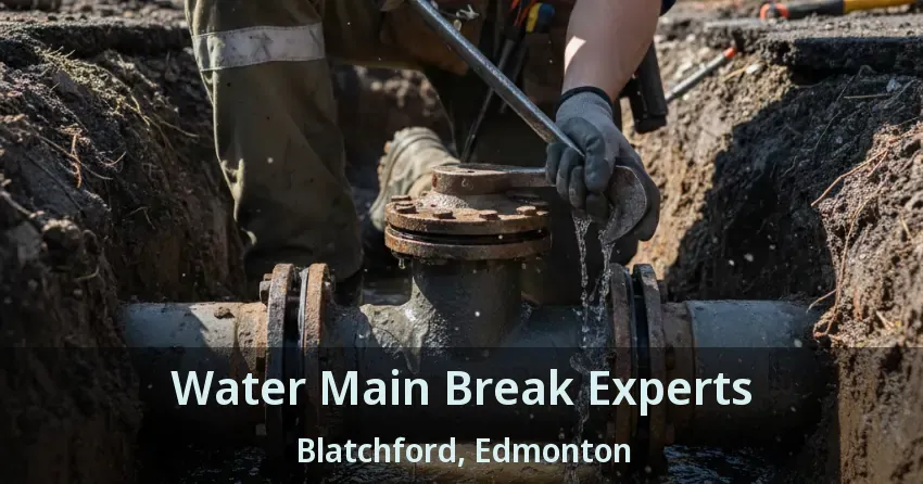 Water Main Break Experts Blatchford, Edmonton - AB