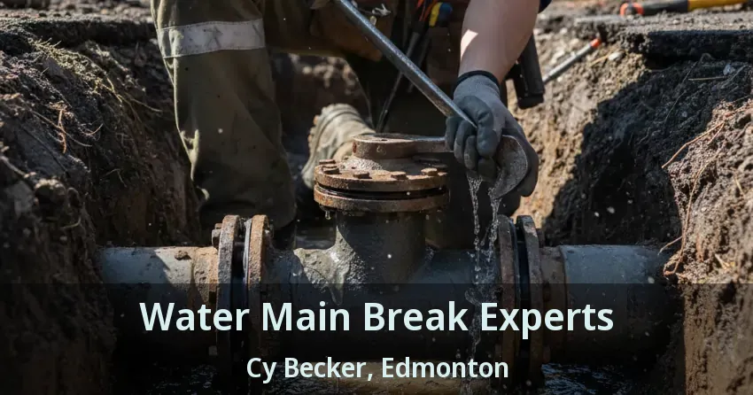 Water Main Break Experts Cy Becker, Edmonton - AB