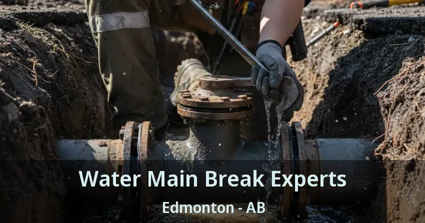 Water Main Break Experts Edmonton - AB