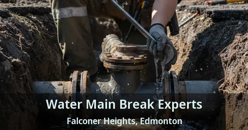Water Main Break Experts Falconer Heights, Edmonton - AB