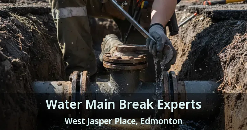 Water Main Break Experts West Jasper Place, Edmonton - AB