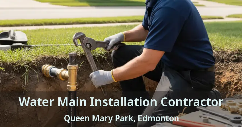 Water Main Installation Contractor Queen Mary Park, Edmonton - AB