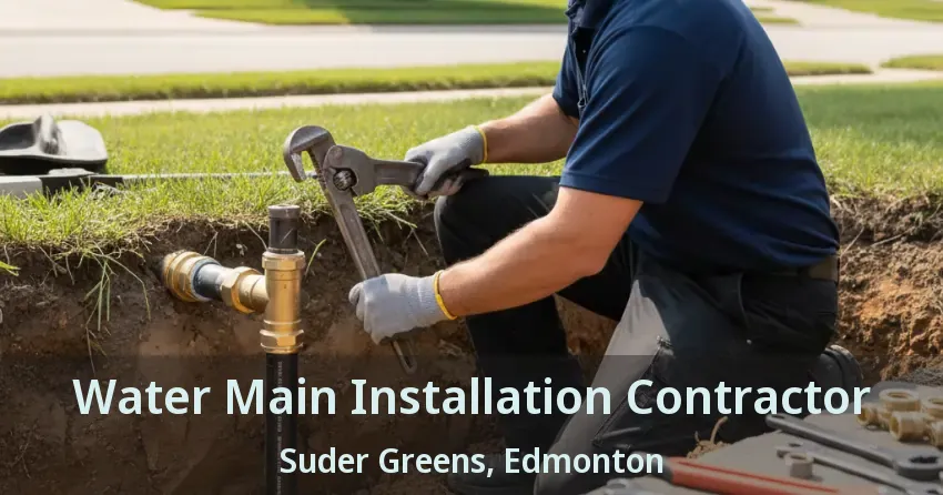 Water Main Installation Contractor Suder Greens, Edmonton - AB