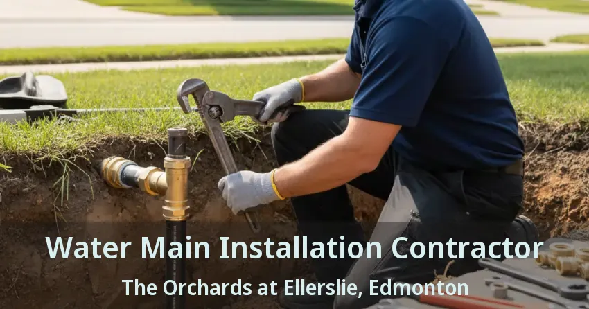 Water Main Installation Contractor The Orchards at Ellerslie, Edmonton - AB