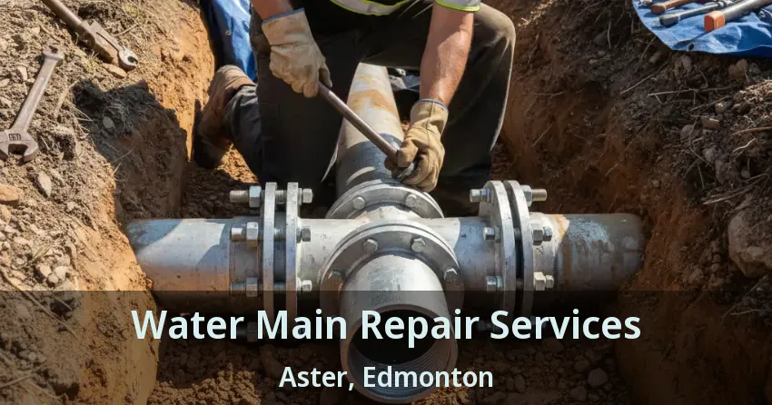 Water Main Repair Services Aster, Edmonton - AB