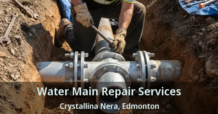 Water Main Repair Services Crystallina Nera, Edmonton - AB