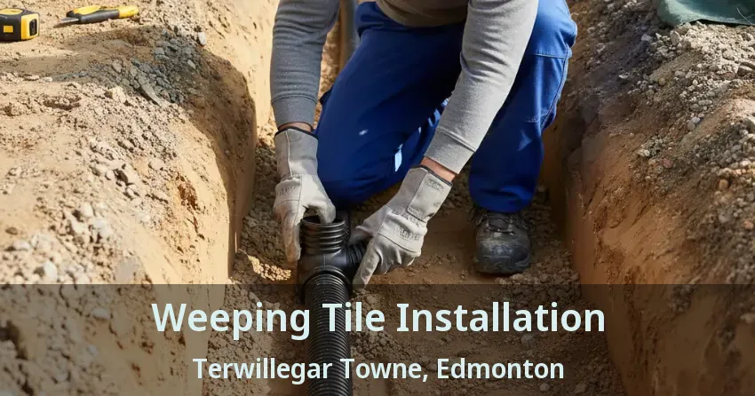Weeping Tile Installation Terwillegar Towne, Edmonton - AB