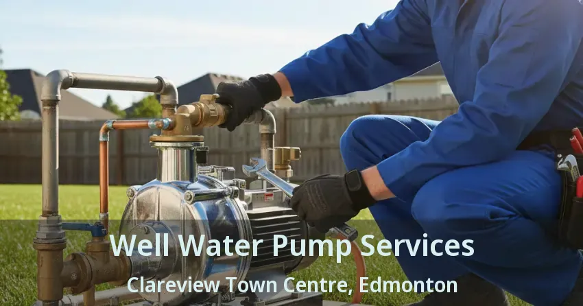 Well Water Pump Services Clareview Town Centre, Edmonton - AB