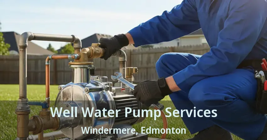 Well Water Pump Services Windermere, Edmonton - AB